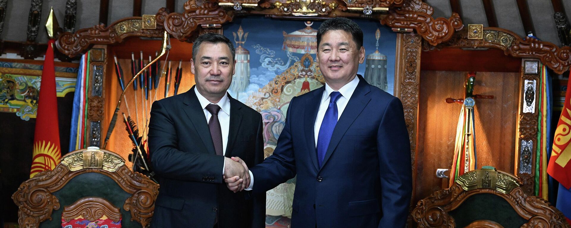 Президенты Кыргызстана и Монголии провели переговоры - Sputnik Кыргызстан, 1920, 09.07.2023