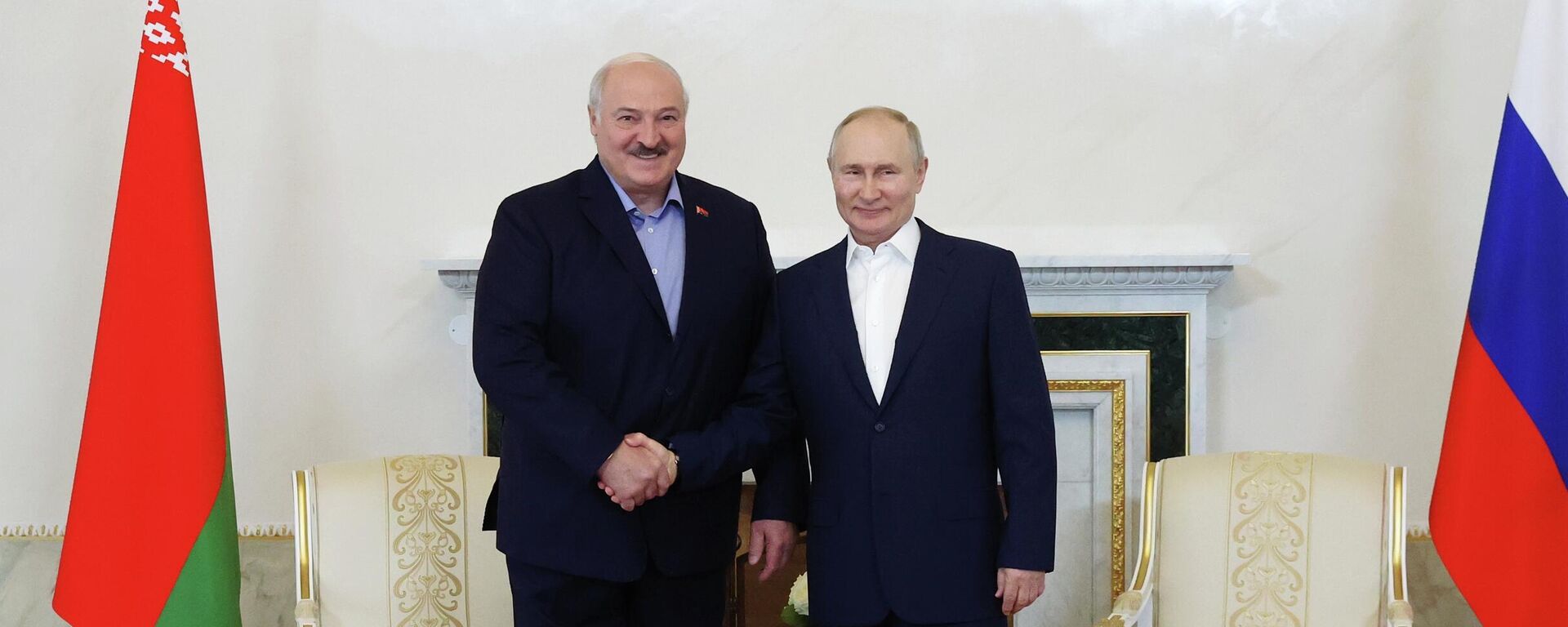 Встреча президента РФ В. Путина и президента Белоруссии А. Лукашенко - Sputnik Кыргызстан, 1920, 23.07.2023