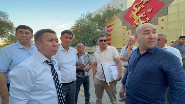 Пресечение незаконного захвата земли возле Золотого дракона в Бишкеке  - Sputnik Кыргызстан