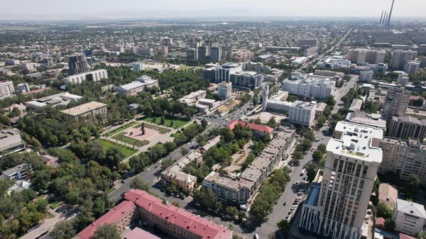 Вид с дрона на город Бишкек. Архивное фото  - Sputnik Кыргызстан