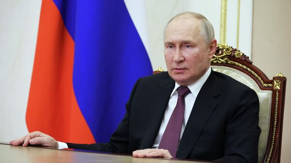 Россия президенти Владимир Путин Эл аралык коопсуздук боюнча XI Москва конференциясынын катышуучуларына кайрылды - Sputnik Кыргызстан