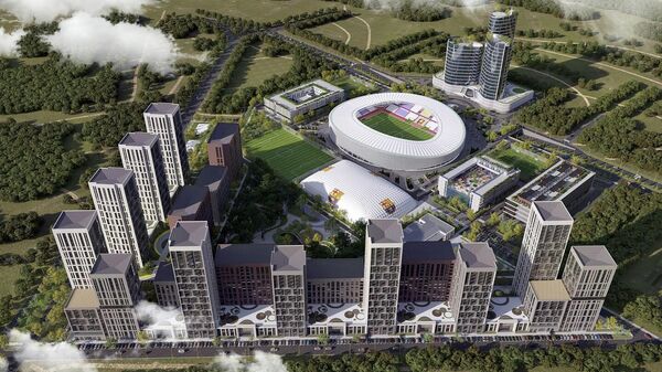 Проект многофункционального комплекса Барселона в южной части Бишкека - Sputnik Кыргызстан