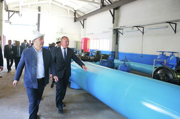 Глава государства Садыр Жапаров запустил новый водозабор в Оше - Sputnik Кыргызстан