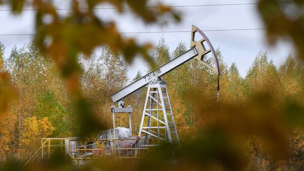Нефтяные вышки в России. Архивное фото - Sputnik Кыргызстан