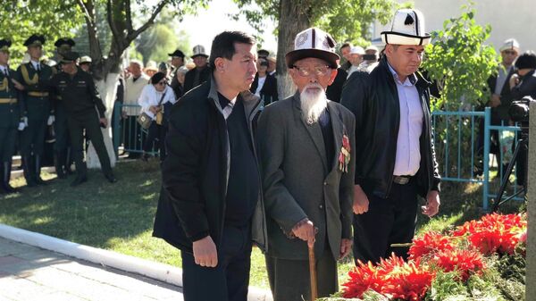 Торжественное празднование 100-летия ветерана ВОВ Аспека Джумашева - Sputnik Кыргызстан
