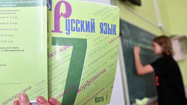 Урок русского языка в школе. Архивное фото - Sputnik Кыргызстан