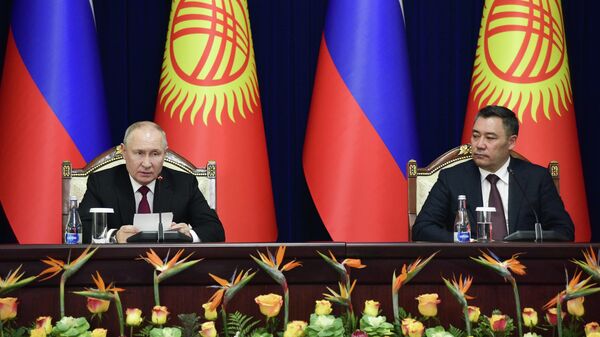 Совместное заявление Владимира Путина и Садыра Жапарова — Видео - Sputnik Кыргызстан