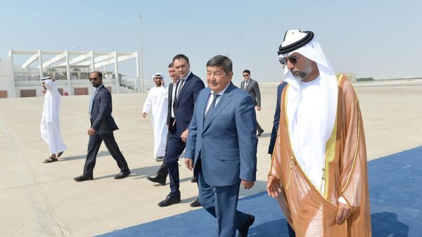 Председатель кабинета министров КР Акылбек Жапаров прибыл с рабочим визитом в Абу-Даби - Sputnik Кыргызстан