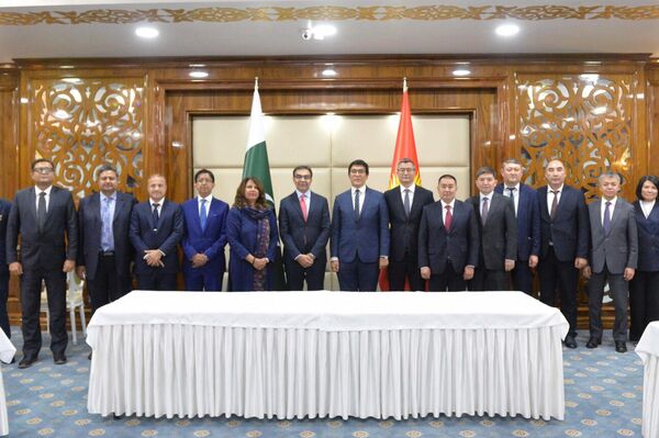 В Бишкеке прошло заседание кыргызско-пакистанской межправительственной комиссии по торгово-экономическому и научно-техническому сотрудничеству - Sputnik Кыргызстан