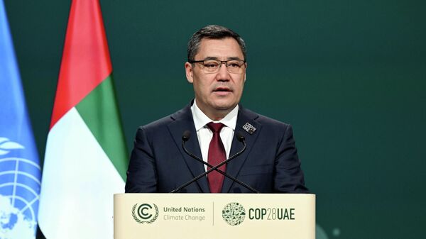 Президент Садыр Жапаров выступил на Сегменте высокого уровня 28-й Конференции сторон рамочной конвенции ООН об изменении климата в Дубае (ОАЭ) - Sputnik Кыргызстан