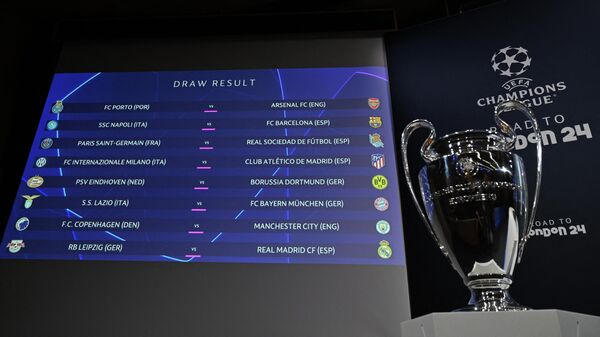 Результаты жеребьевки 1/8 финала футбольного турнира Лиги чемпионов УЕФА 2023–2024  - Sputnik Кыргызстан