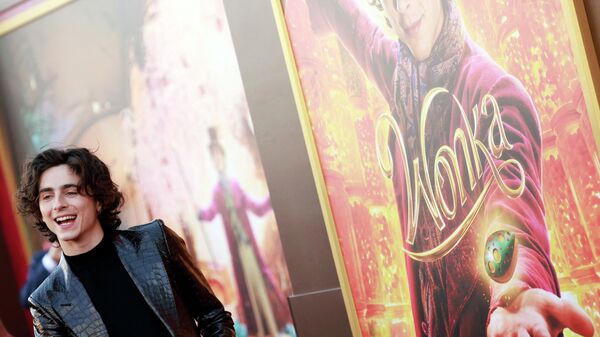 Американсий актер Тимоти Шаламе на премьере фильма Вонка в Калифорнии - Sputnik Кыргызстан