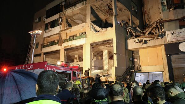 Последствия взрыва офиса ХАМАС в Бейруте - Sputnik Кыргызстан