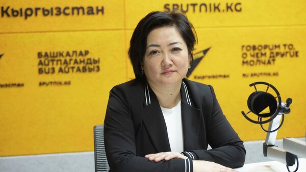 Начальник Управления по вопросам миграции МТСОиМ КР Жыпара Мамбетова  - Sputnik Кыргызстан