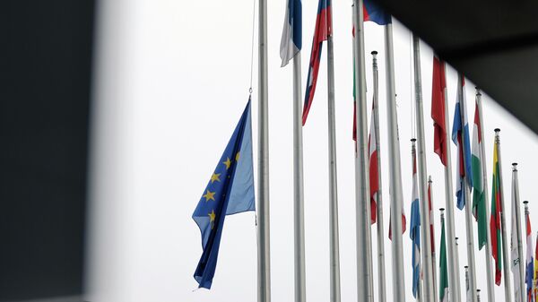 Флаги Европейского союза. Архивное фото - Sputnik Кыргызстан