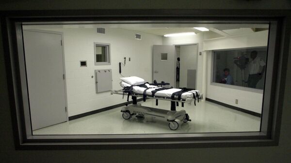 Камера исполнения приговоров к смертной казни в исправительном учреждении штата Алабама. Архивное фото  - Sputnik Кыргызстан