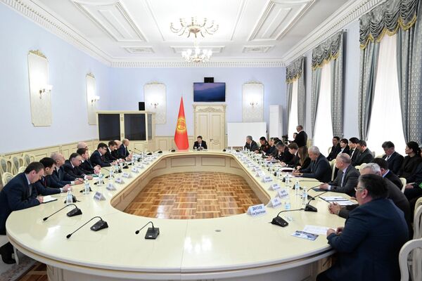Представители делегации, состоящей из сотрудников профильных российских ведомств, уже провели переговоры с сотрудниками госорганов Кыргызстана во всех сферах, представляющих взаимный интерес - Sputnik Кыргызстан