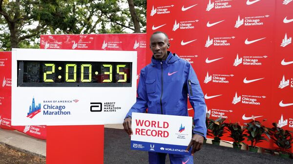 Обладатель мирового рекорда в марафоне Келвин Киптум  - Sputnik Кыргызстан