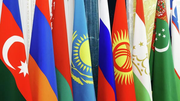 Флаги стран участниц СНГ. Архивное фото  - Sputnik Кыргызстан