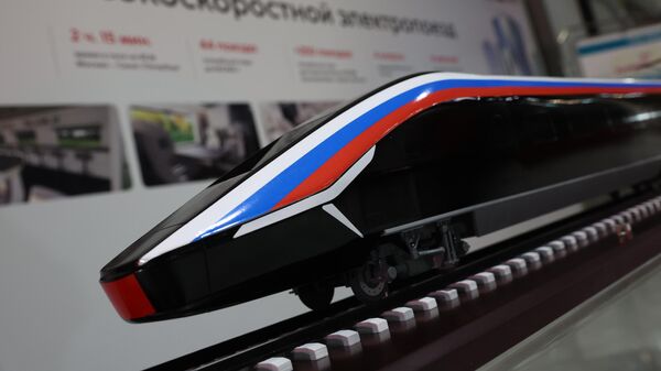 Жогорку ылдамдыктагы электр поездинин модели. Архив - Sputnik Кыргызстан
