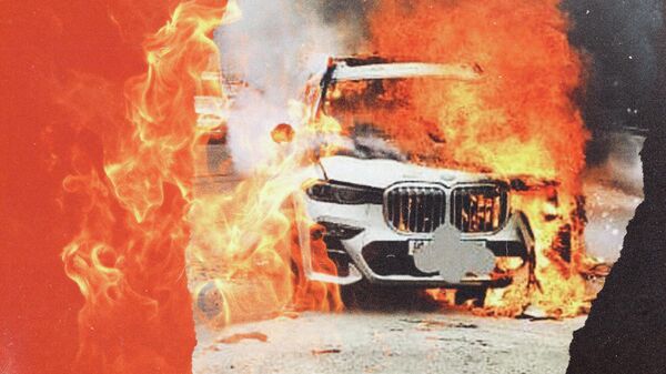 В чем разница между каско и ОСАГО — объясняем на примере сгоревшей BMW X7 - Sputnik Кыргызстан