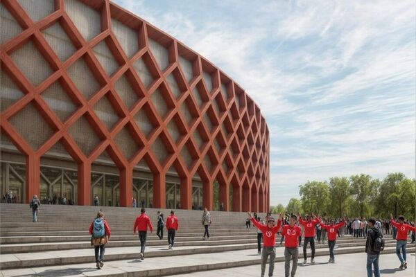 Эскизы разработаны с учетом национальных ценностей — дизайн стадиона напоминает юрту - Sputnik Кыргызстан