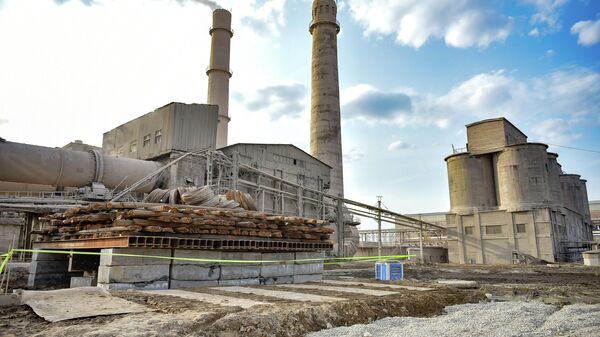 Строительство клинкерной линии на Кантском цементном заводе - Sputnik Кыргызстан