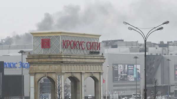 Последствия стрельбы в Крокус Сити Холле - Sputnik Кыргызстан