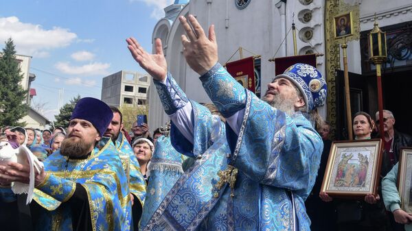 Празднование Благовещения Пресвятой Богородицы в Бишкеке - Sputnik Кыргызстан