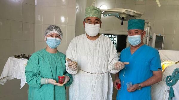 Бишкекте нейрохирургдар 8 жашар кыздын мээсинен тутам чач алып чыгышты - Sputnik Кыргызстан