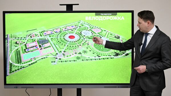 Президенту Садыру Жапарову презентовали проект парка Дружбы регионов Кыргызстана и России - Sputnik Кыргызстан