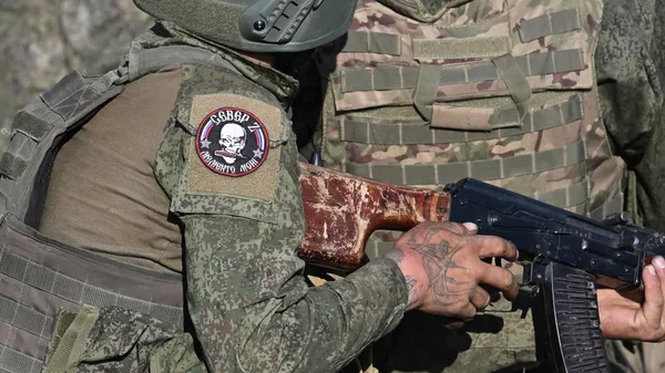Шеврон с надписью Север Z на форме одного из новобранцев 200-й отдельной гвардейской мотострелковой бригады. Архивное фото - Sputnik Кыргызстан