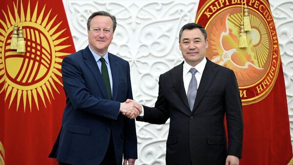 Встреча Садыра Жапарова и министра иностранных дел Великобритании Дэвида Кэмерона - Sputnik Кыргызстан