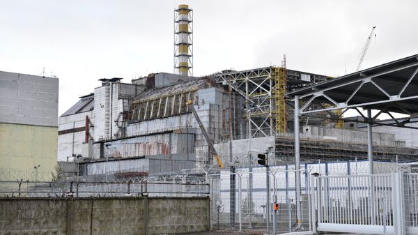 Чернобыль АЭСин саркофагы. Архив - Sputnik Кыргызстан