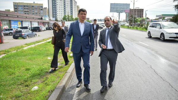  Бишкектин мэри Айбек Жунушалиев жана Вице-мэр Рамиз Алиев - Sputnik Кыргызстан