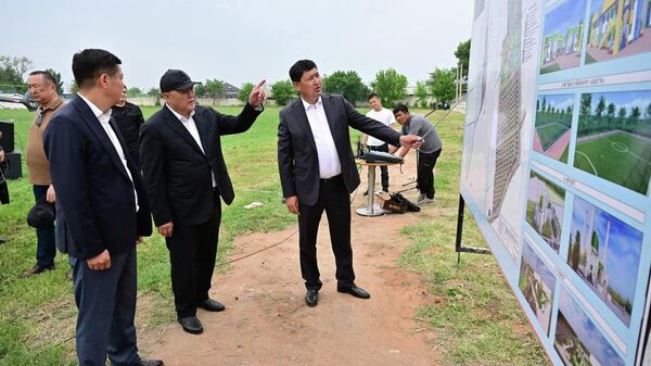 Рабочий визит главы ГКНБ, президента КФС Камчыбека Ташиева в Ошскую область  - Sputnik Кыргызстан