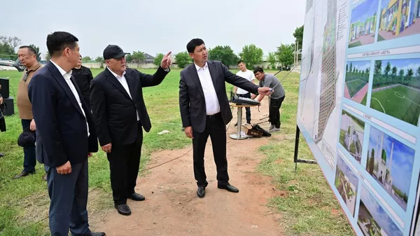 Рабочий визит главы ГКНБ, президента КФС Камчыбека Ташиева в Ошскую область  - Sputnik Кыргызстан