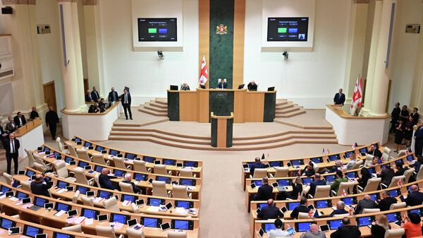 Грузин парламенти чет элдик агенттер жөнүндөгү мыйзамга президент койгон ветону “аттап” өттү - Sputnik Кыргызстан