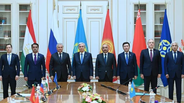 Заседание Парламентской Ассамблеи ОДКБ в Алматы - Sputnik Кыргызстан