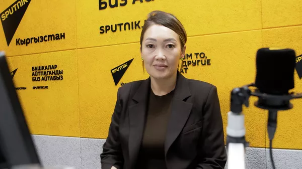 Эмгек, социалдык камсыздоо жана миграция министрлигинин өкүлү Алия Чокоева  - Sputnik Кыргызстан
