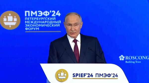 Выступление Путина на пленарном заседании ПМЭФ — запись прямого эфира - Sputnik Кыргызстан