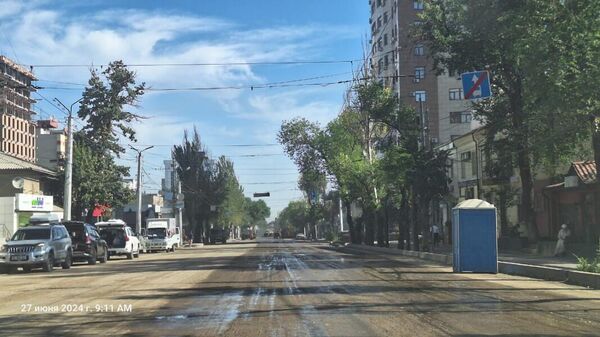Капитальный ремонт улицы Байтик Баатыра в Бишкеке    - Sputnik Кыргызстан