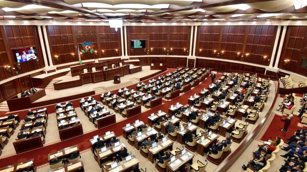 Заседание Милли Меджлиса (парламент) Азербайджана. Архивное фото - Sputnik Кыргызстан