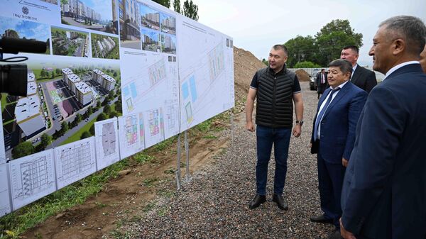 Закладка капсулы под строительство жилого дома в Кочкоре - Sputnik Кыргызстан