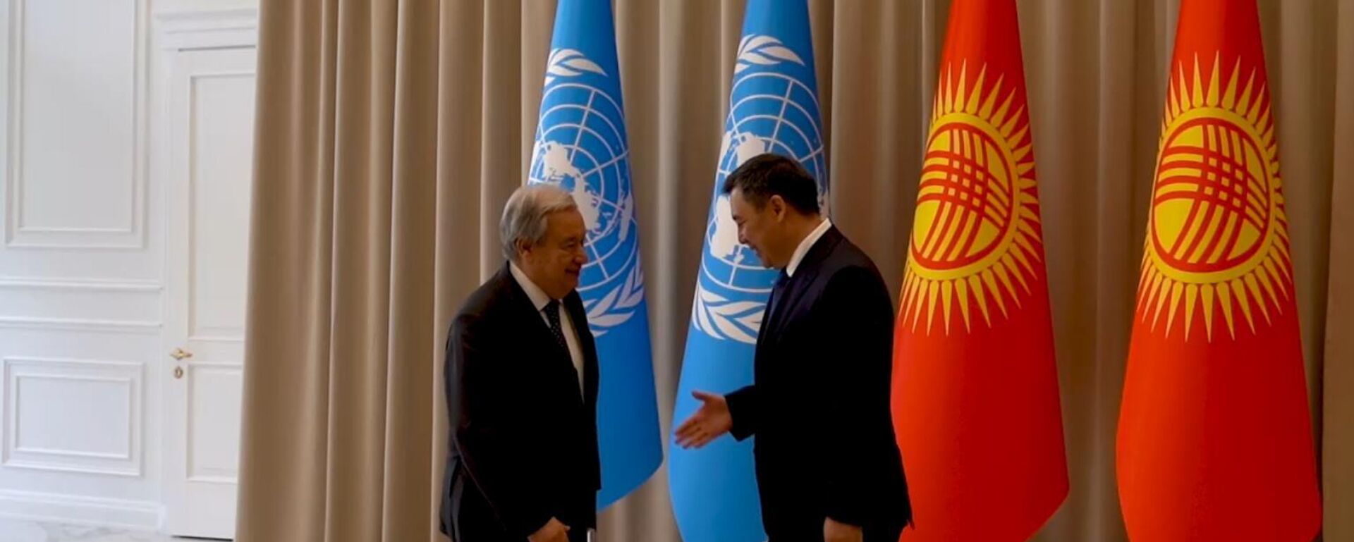 Как прошел визит генсека ООН в Кыргызстан — видео - Sputnik Кыргызстан, 1920, 02.07.2024