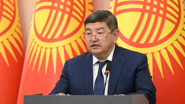 Председатель кабмина Акылбек Жапаров на заседании коллегии Министерства экономики и коммерции - Sputnik Кыргызстан