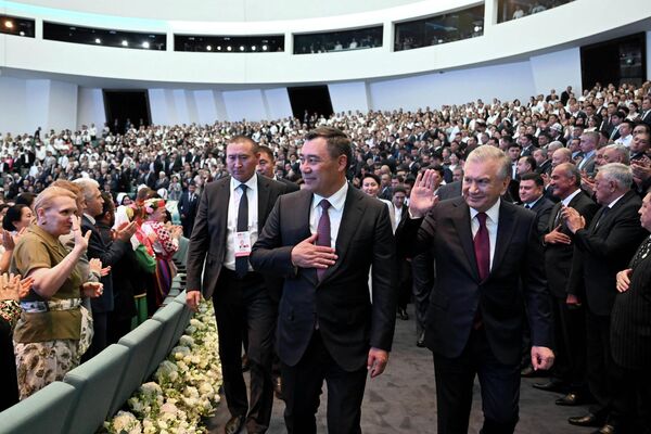 Президент КР Садыр Жапаров на открытии Дней культуры Кыргызстана в Узбекистане - Sputnik Кыргызстан