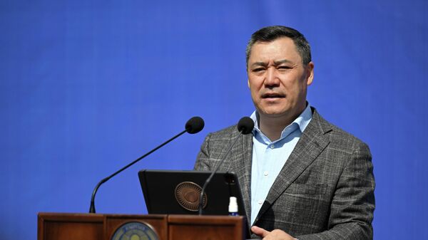   Президент Садыр Жапаров Кайнама чакан ГЭСинин ачылышында  - Sputnik Кыргызстан