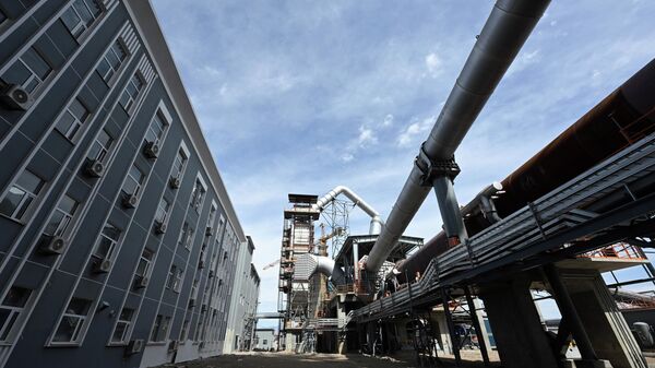 Клинкерный завод в Кеминском районе. Архивное фото - Sputnik Кыргызстан
