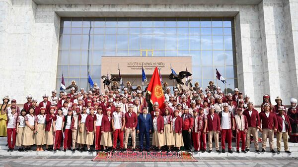 Церемония проводов Национальной сборной команды Кыргызстана на V Всемирные игры кочевников  - Sputnik Кыргызстан